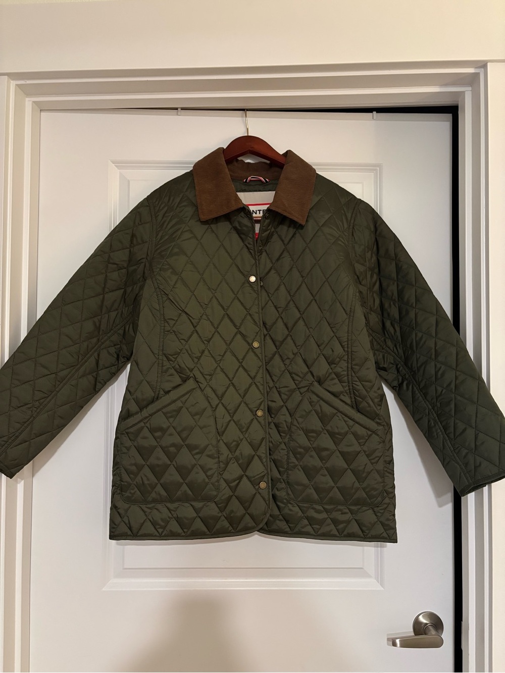 NWT Hunter Rachel Quilted Barn Jacket Hunter Green XL